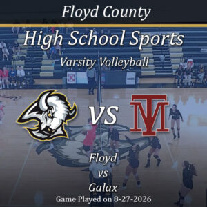 Varsity Volleyball: Floyd vs Galax 8-27-2026