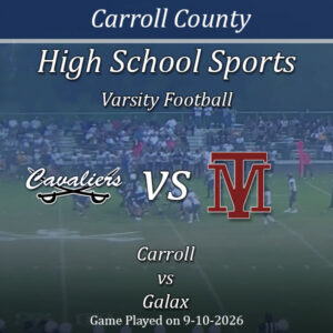Varsity Football: Carroll vs Galax 9-10-2026